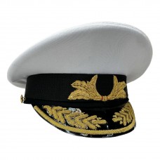 Фуражка ВМФ офисная адмиральская ручная вышивка OF053