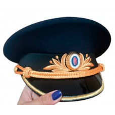 Фуражка Полиции машинная вышивка, индивидуальный пошив F013-3