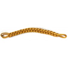 Филигранный шнур плетеный золотистый, металлизированная нить FR031
