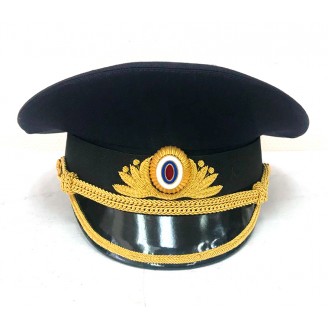 Фуражка офисная Полиции, ручная вышивка OF038