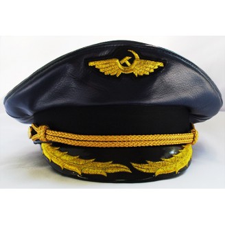 Фуражка кожаная Kepi004
