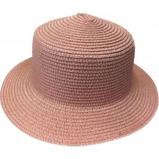 Шляпка соломенная розовая А166