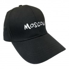 Кепка-бейсболка черная "Moscow" А159