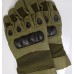 Тактические перчатки хаки с пластиковыми накладками в наличии